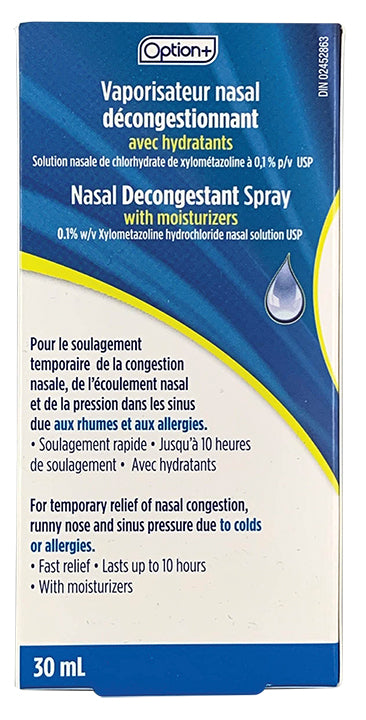 An image of OPTION+ SP NASAL DECONGESTION&MOISTURIZING 30ML by Towngate Pharmacy