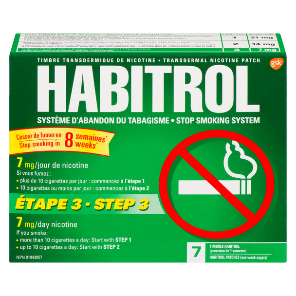 An image of HABITROL PATCH 7MG 7 by Towngate Pharmacy