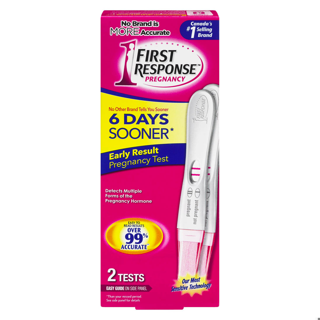 An image of FIRST RESPONSE PREGNANCY TEST 1 MINUTE 2 TEST by Towngate Pharmacy