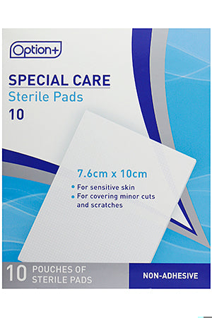An image of OPTION+ PADS N/ADH  7.5CMX10 by Towngate Pharmacy