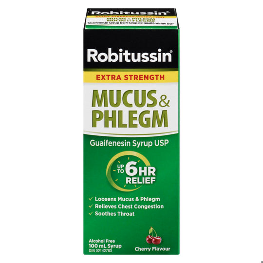 An image of ROBITUSSIN XST MUCUS & PHLEGM 200MG/5ML SYR 100ML by Towngate Pharmacy