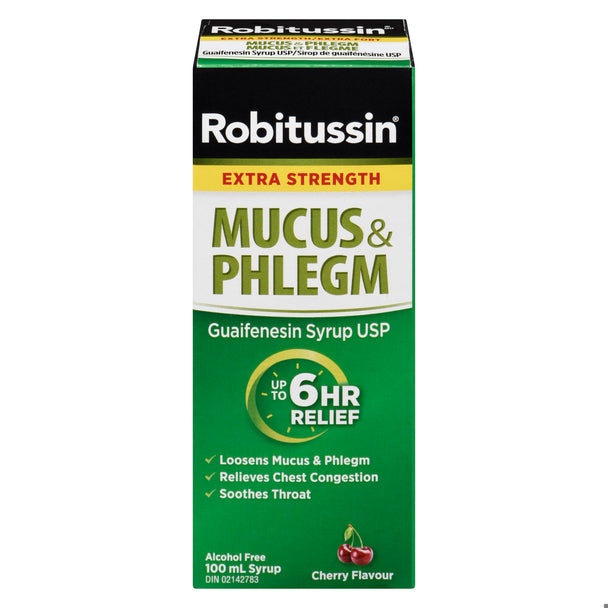 An image of ROBITUSSIN XST MUCUS & PHLEGM 200MG/5ML SYR 100ML by Towngate Pharmacy