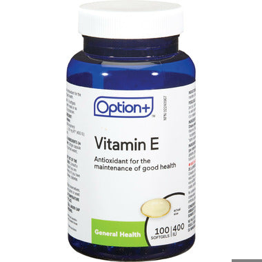 An image of OPTION+ VITAMIN E SOFTGEL 400IU 100 by Towngate Pharmacy