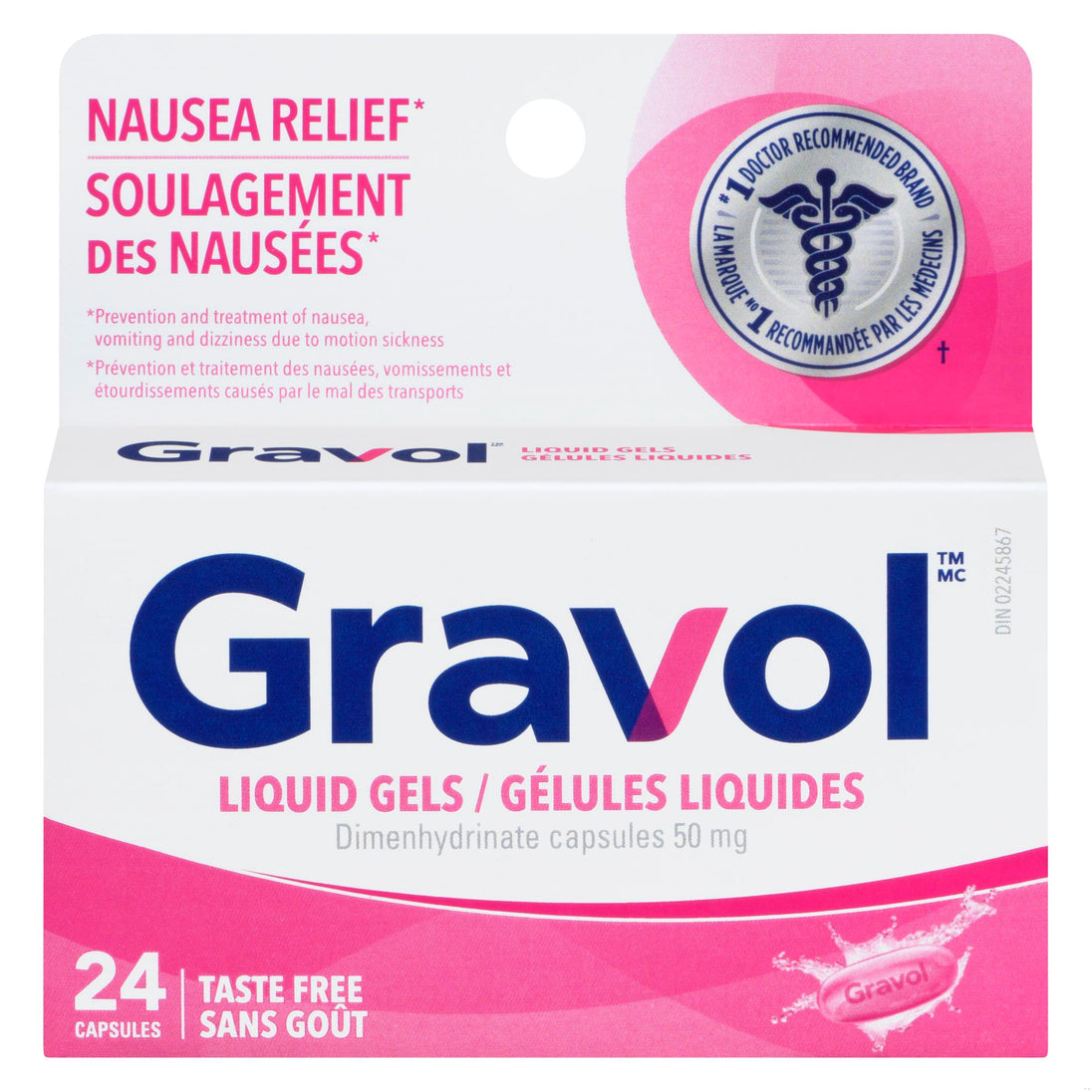An image of GRAVOL LIQUID GEL CAPS 24 by Towngate Pharmacy