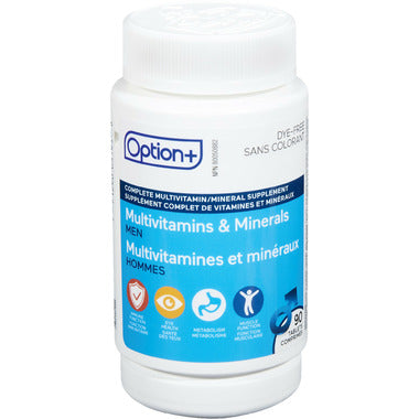 An image of OPTION+ MULTIVITAMINS & MINERALS MENS TB 90 by Towngate Pharmacy