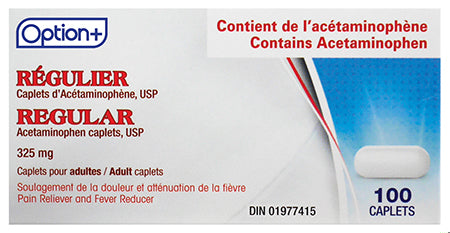 An image of OPTION+ ACETAMINOPHEN CPLT 325MG 100 by Towngate Pharmacy