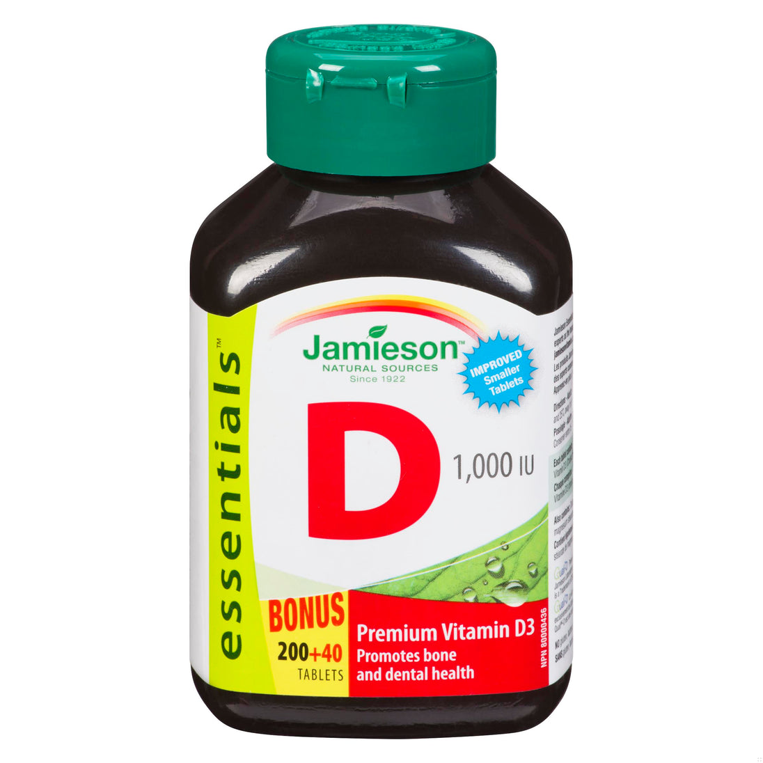 An image of VITAMIN D3 1000IU TB BONUS 200+40 JAM by Towngate Pharmacy