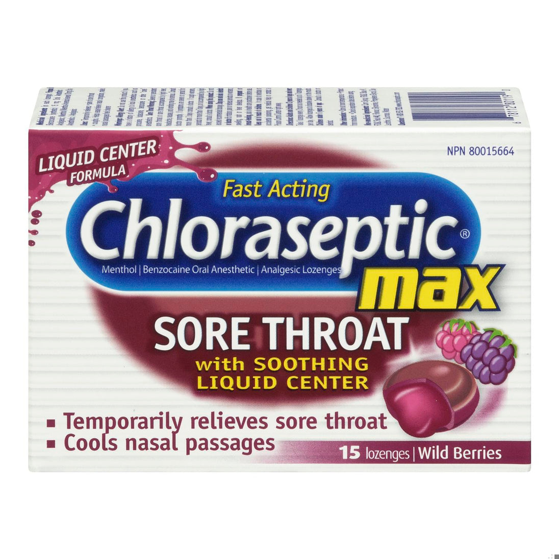 An image of CHLORASEPTIC LOZ WILD BERRIES MAX 15 by Towngate Pharmacy