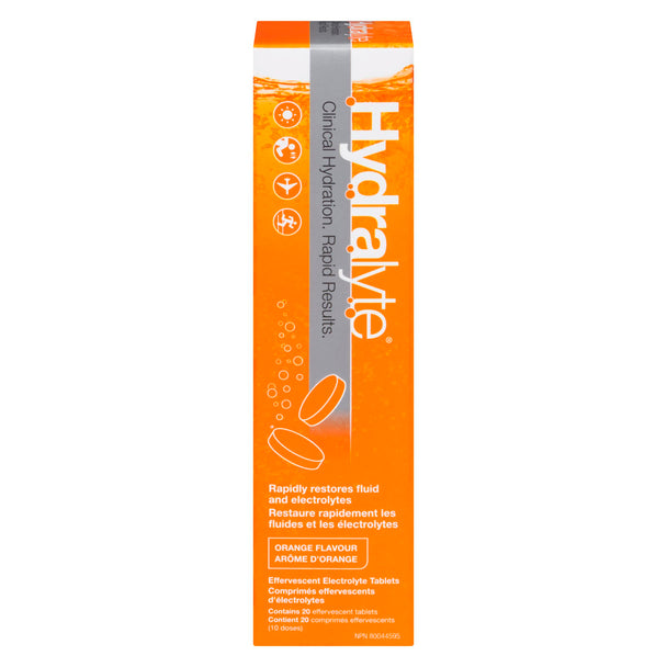An image of HYDRALYTE EFF ORANGE TB 20 by Towngate Pharmacy