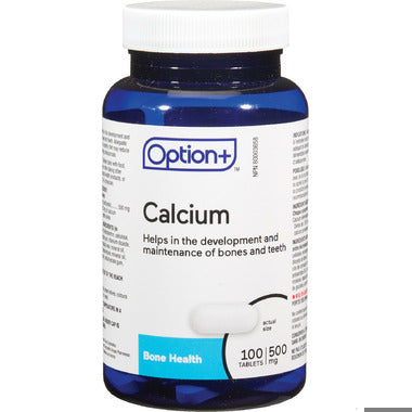 An image of OPTION+ CALCIUM CARBONATE TB 500MG 275 by Towngate Pharmacy