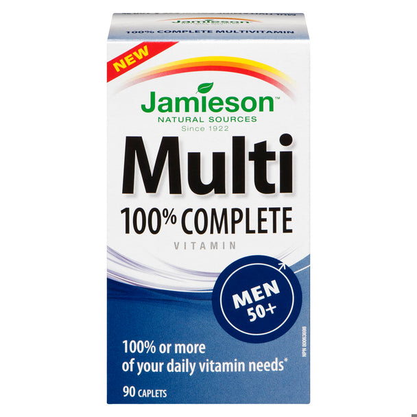An image of COMPLETE MLTVIT 100% MEN 50+ TB 90 JAM by Towngate Pharmacy