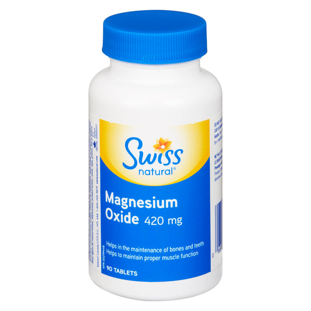 An image of MAGNESIUM OXIDE TB 420MG 90 SWISS HERB by Towngate Pharmacy