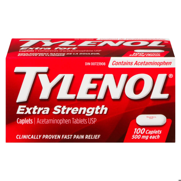 An image of TYLENOL XST CPLT  100 by Johnson & Johnson Inc. OTC
