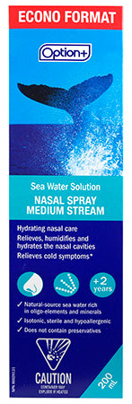 An image of OPTION+ NASAL SP SEA WATER MD 200ML by Towngate Pharmacy