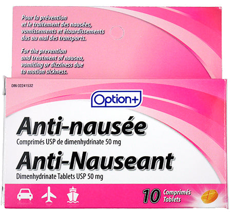 An image of OPTION+ ANTI-NAUSEA TB 10 by Towngate Pharmacy