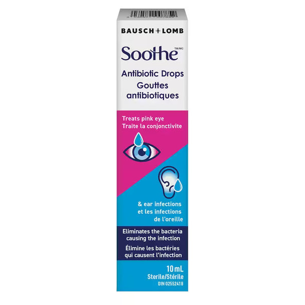 An image of SOOTHE DROPS ANTIBIOTIC EYES&EARS 10ML by Towngate Pharmacy