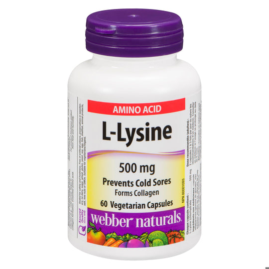 An image of L-LYSINE CAPS 500MG 60 WEBBER by Wn Pharmaceuticals