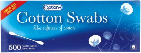 An image of OPTION+ SWABS 400+100 by Towngate Pharmacy