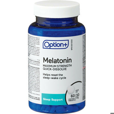 An image of OPTION+ MELATONIN TB 10MG 60 by Towngate Pharmacy