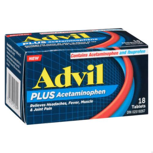 An image of ADVIL PLUS APAP TB 18 by Towngate Pharmacy