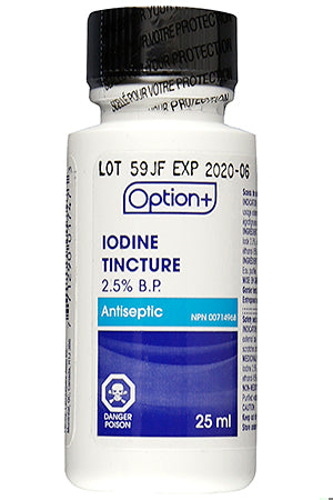 An image of OPTION+ IODINE 2.5% 25ML by Towngate Pharmacy