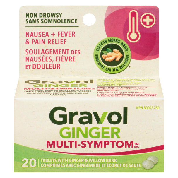 An image of GRAVOL MULTI SYMPTOMS TB 20 by Towngate Pharmacy