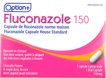 An image of OPTION+ FLUCONAZOLE CP 150MG 1 by Towngate Pharmacy