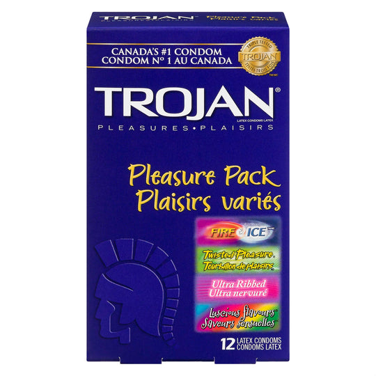 An image of TROJAN PLEASURE PACK CONDOM 12 by Towngate Pharmacy