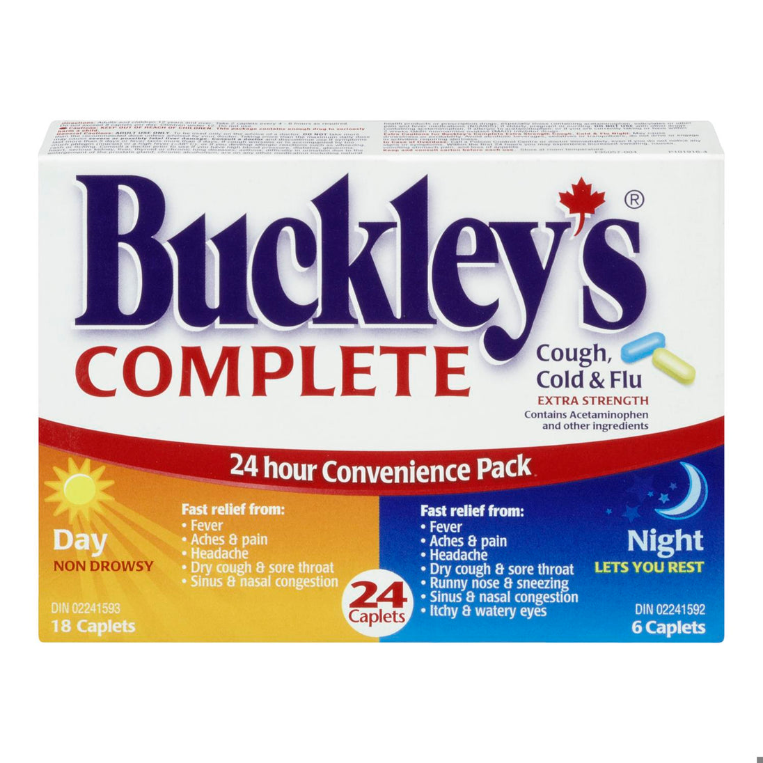 An image of BUCKLEY'S COUGH&COLD&FLU DAY/NIGHT CPLT 18+6 by Towngate Pharmacy