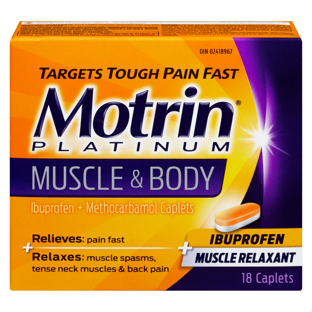 An image of MOTRIN PLATINUM MUSCLE&BODY TB 18 by Towngate Pharmacy