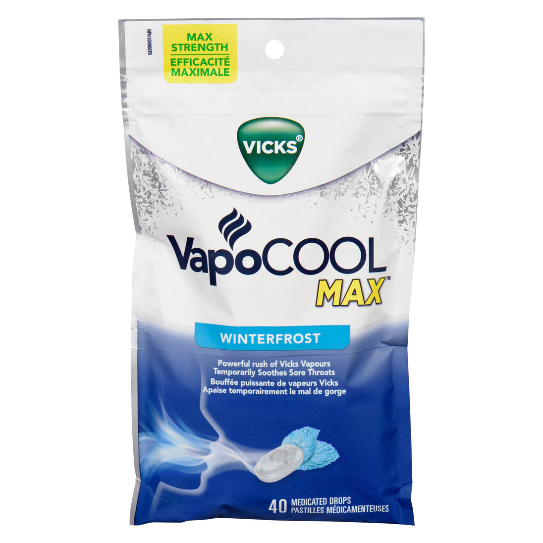 An image of VICKS VAPOCOOL DROPS WINTERFROST 40 by Towngate Pharmacy