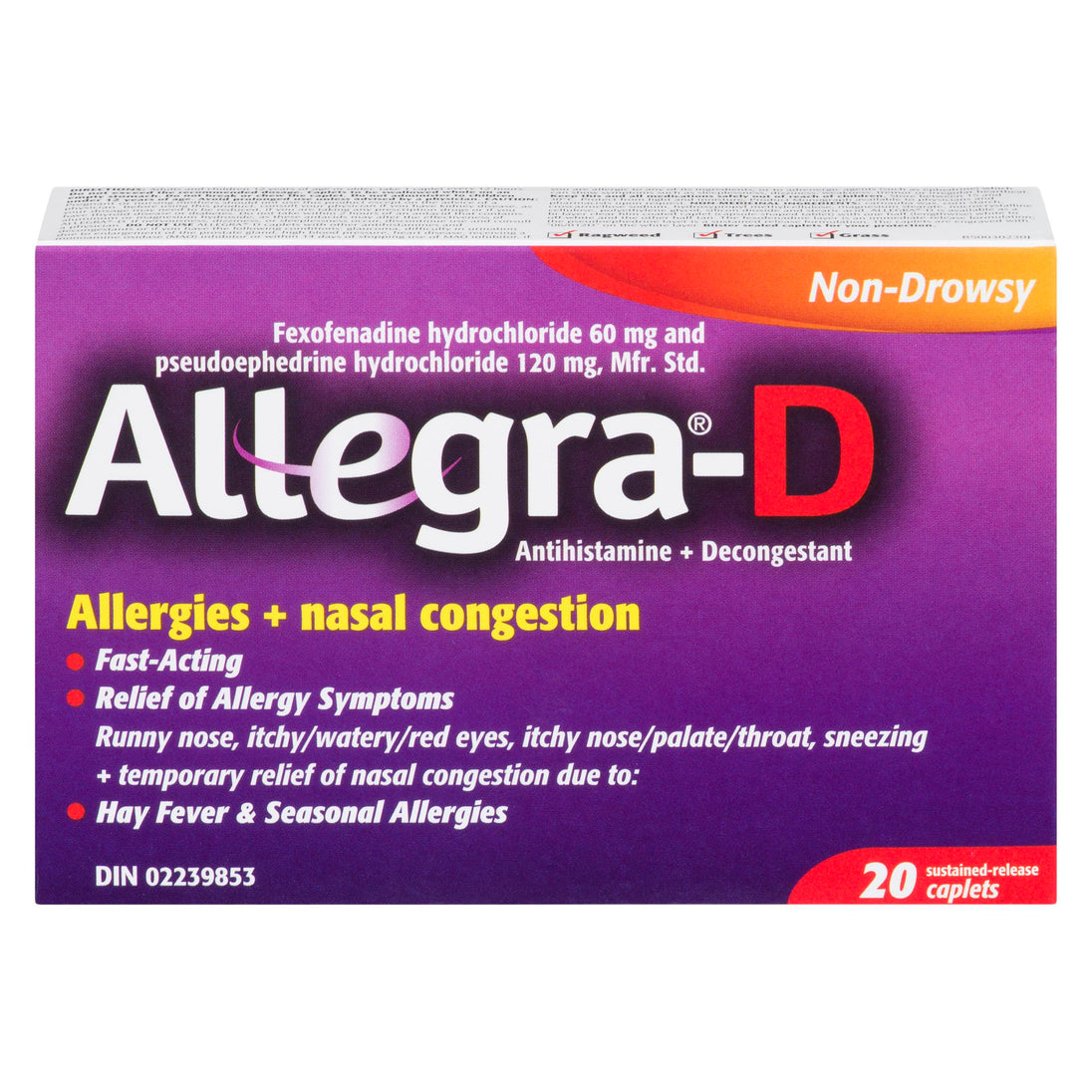 An image of ALLEGRA D TB 20 by Towngate Pharmacy