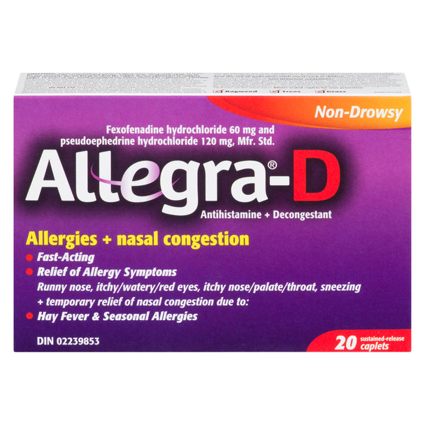 An image of ALLEGRA D TB 20 by Towngate Pharmacy