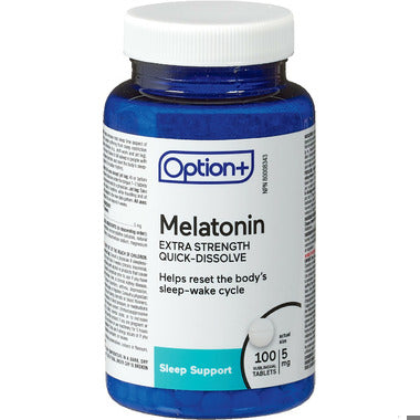 An image of OPTION+ MELATONIN TB 5MG 100 by Towngate Pharmacy