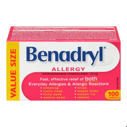 An image of BENADRYL CPLT 25MG 100 by Towngate Pharmacy