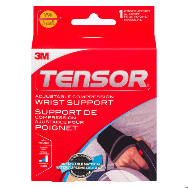 An image of 3M TENSOR SUPPORT WRIST ADJUSTABLE 1 by Three M Canada Inc.
