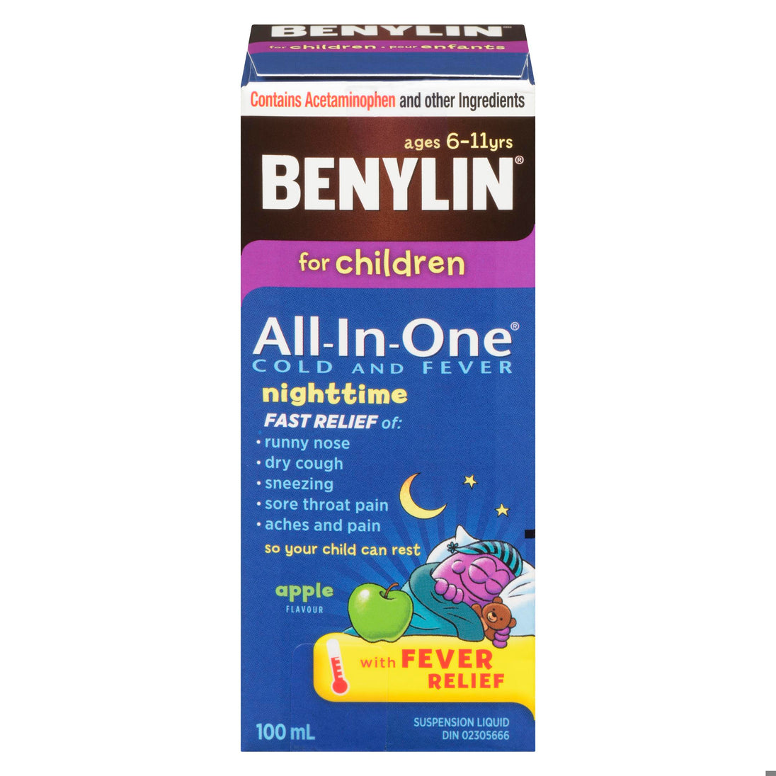 An image of BENYLIN ALL IN ONE SYR CHILDREN NIGHTIME 100ML by Towngate Pharmacy