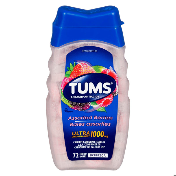 An image of TUMS ULTRA BERRIES ASTD 72 by GlaxoSmithKline Inc.