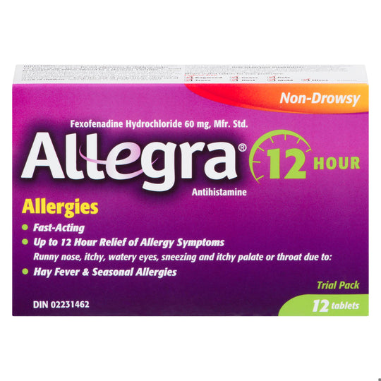 An image of ALLEGRA TB 60MG 12 by Towngate Pharmacy
