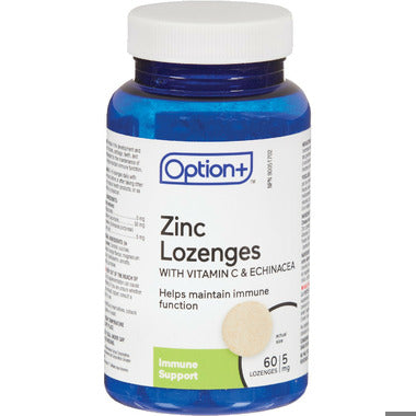 An image of OPTION+ ZINC LOZ 5MG 60 by Towngate Pharmacy