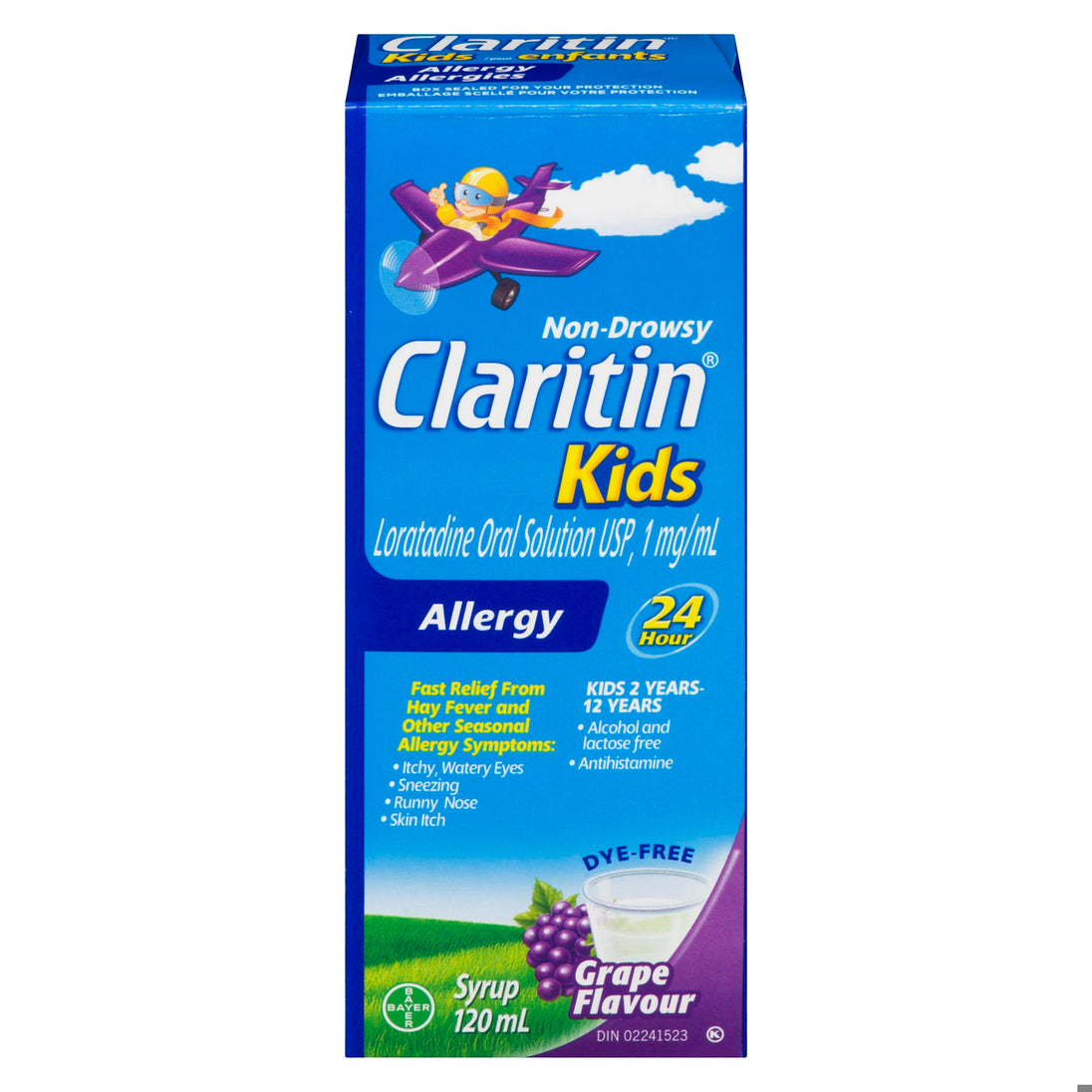 An image of CLARITIN SYRUP CHILD GRAPE 120ML by Towngate Pharmacy