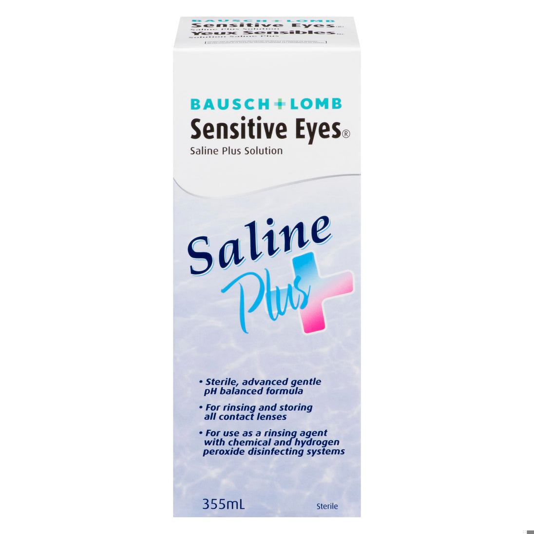 An image of BAUSCH&LOMB SE SALINE SOL PLUS 355ML by Towngate Pharmacy