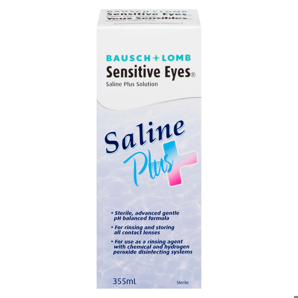 An image of BAUSCH&LOMB SE SALINE SOL PLUS 355ML by Towngate Pharmacy