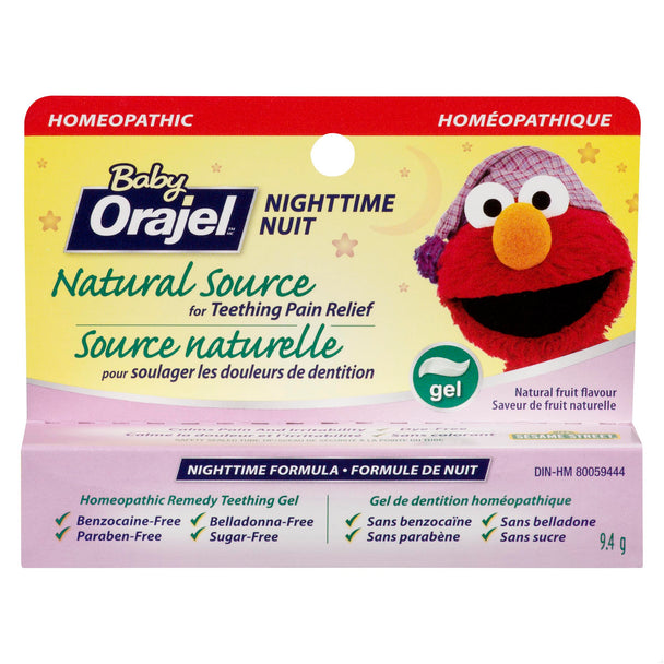 An image of ORAJEL BABY HOMEOPATIC NIGHT TIME GEL 9.4G by Towngate Pharmacy