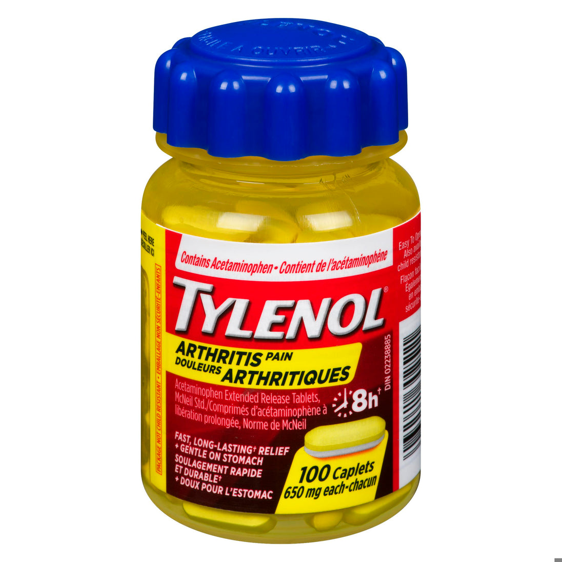An image of TYLENOL ARTHRITIS PAIN EASY OPEN CPLT 650MG 100 by Towngate Pharmacy