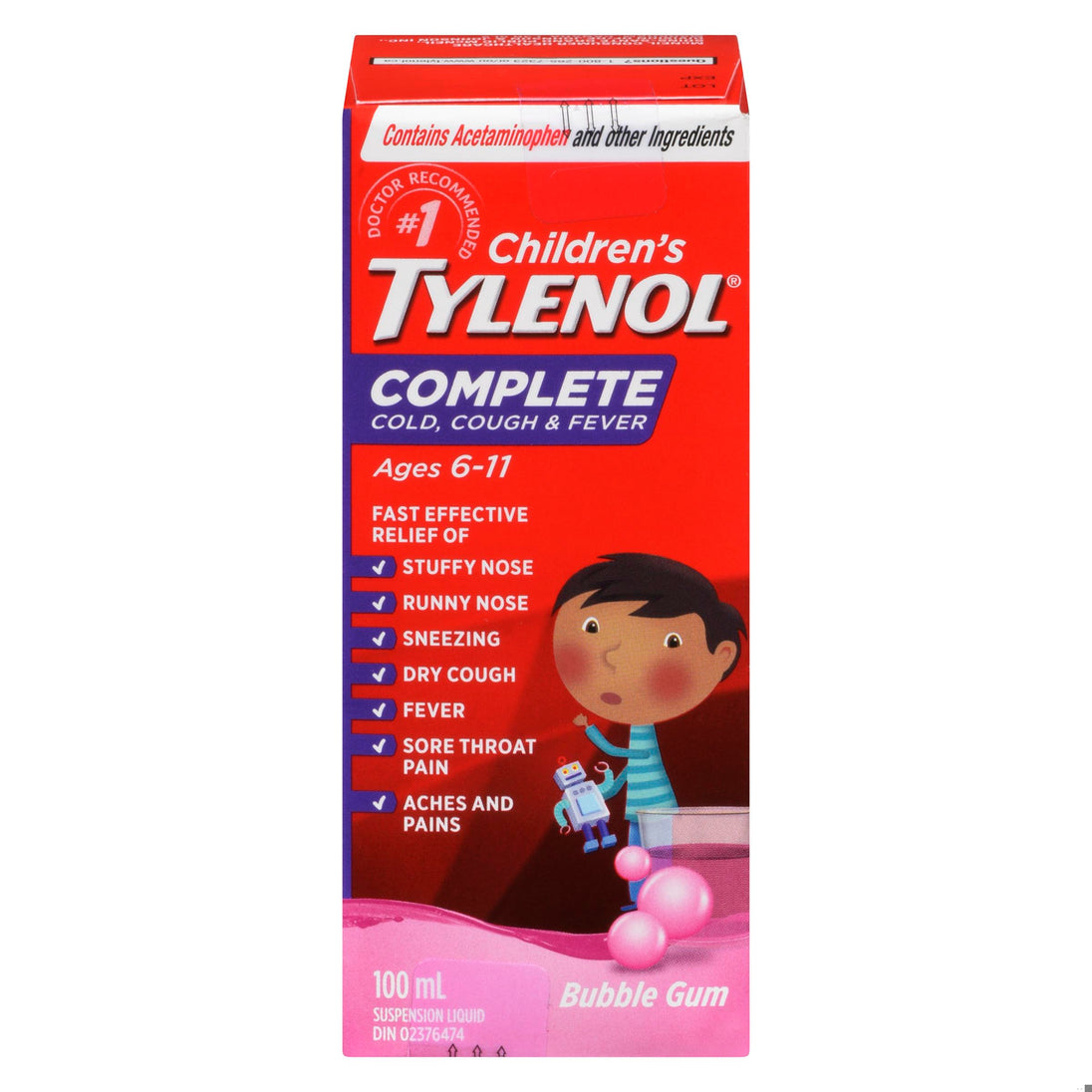 An image of TYLENOL CHILDREN COMPLET COLD/COUGH/FEVER BBG100ML by Towngate Pharmacy