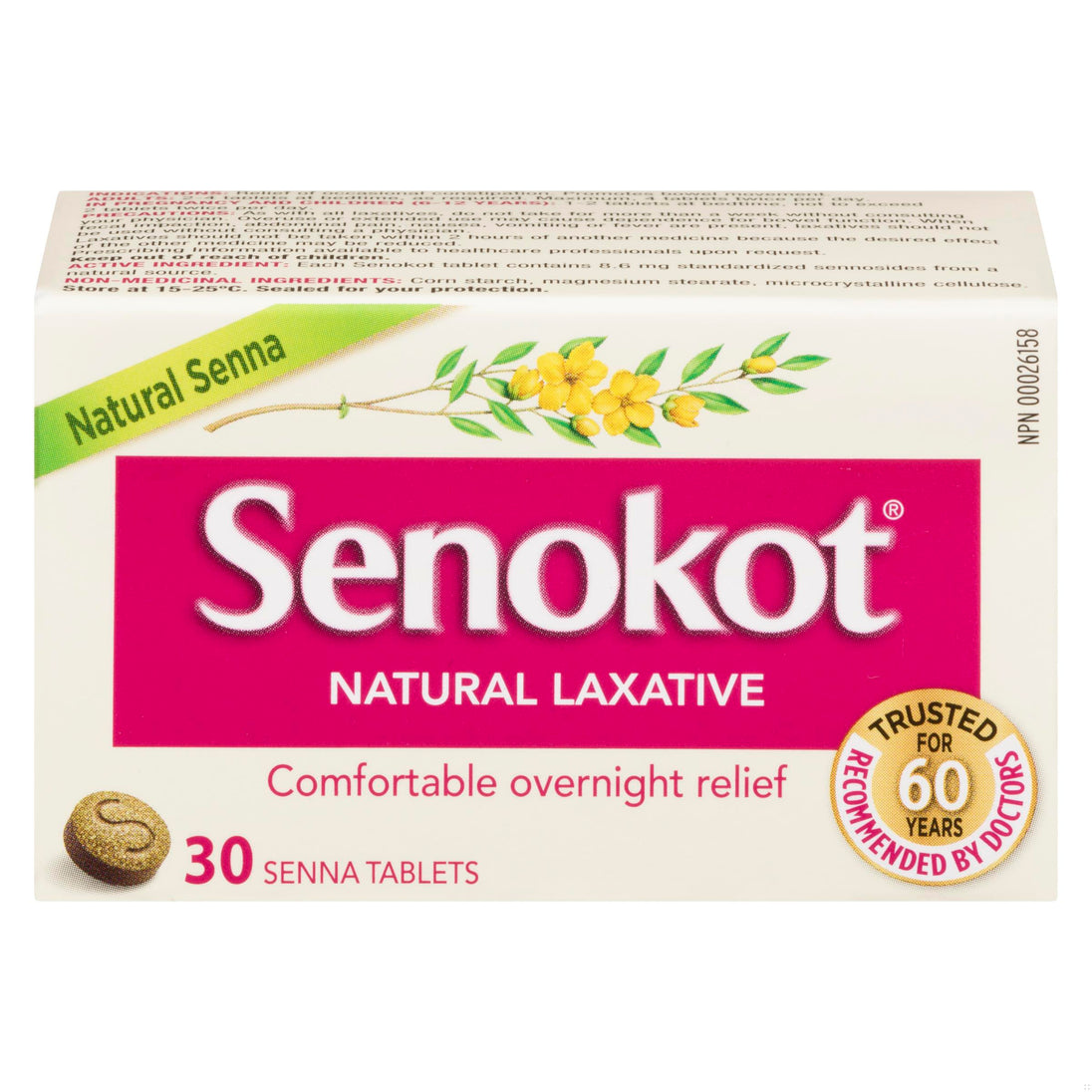 An image of SENOKOT TB 8.6MG 30 by Towngate Pharmacy