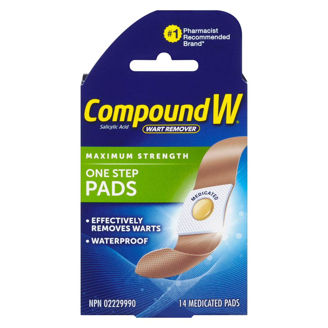 An image of COMPOUND W ONE STEP PADS 14 by Towngate Pharmacy