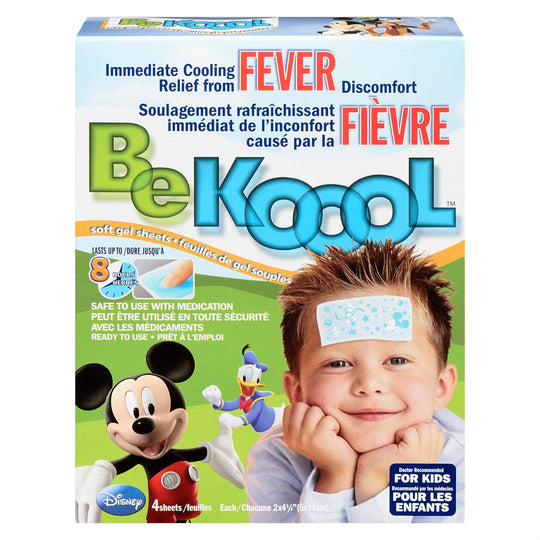 An image of BEKOOOL KIDS COOLING GEL SHEETS 4 by Towngate Pharmacy