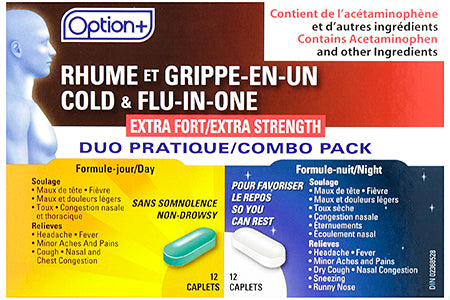 An image of OPTION+ COLD & FLU CPLT DUO 24 by Towngate Pharmacy